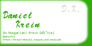 daniel krein business card